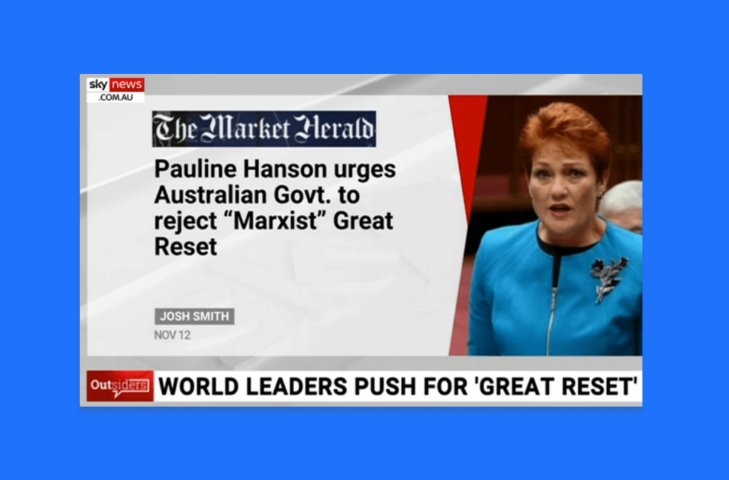 Pauline Hanson Marxist Reset